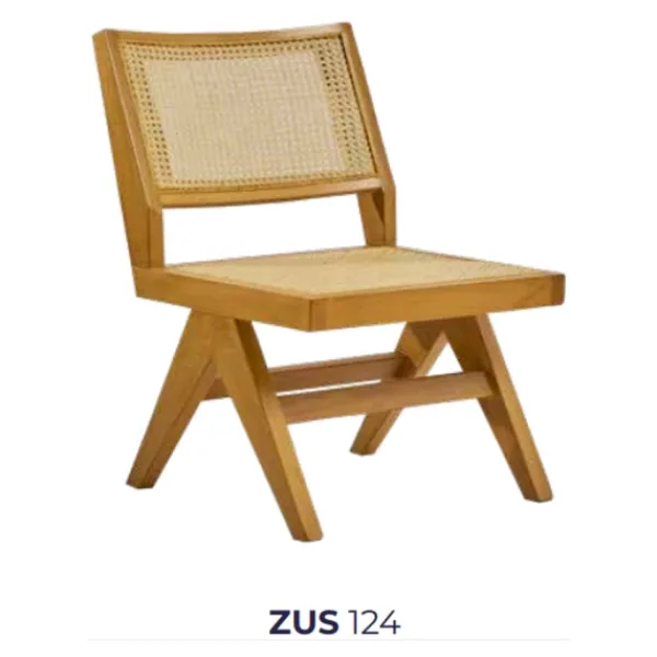 Sandalye 19860 St Zus124 Hasır Model Kayın Ayak Rahat Oturum Açık Ceviz El Yapım