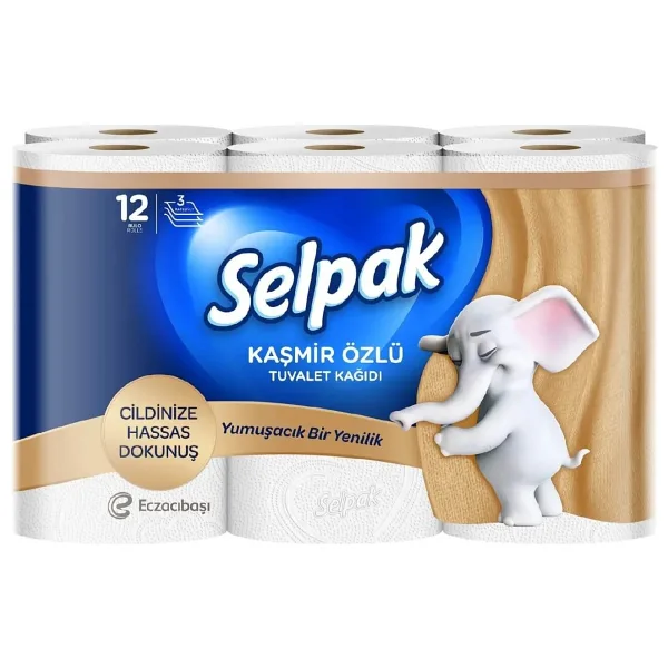 Selpak Extra Kaşmir Özlü 12'li Tuvalet Kağıdı