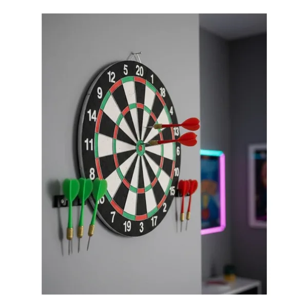 Şık Tasarımlı Dart Tahtası 12 Inç Dayanıklı Ahşap Gövde - Seçenek