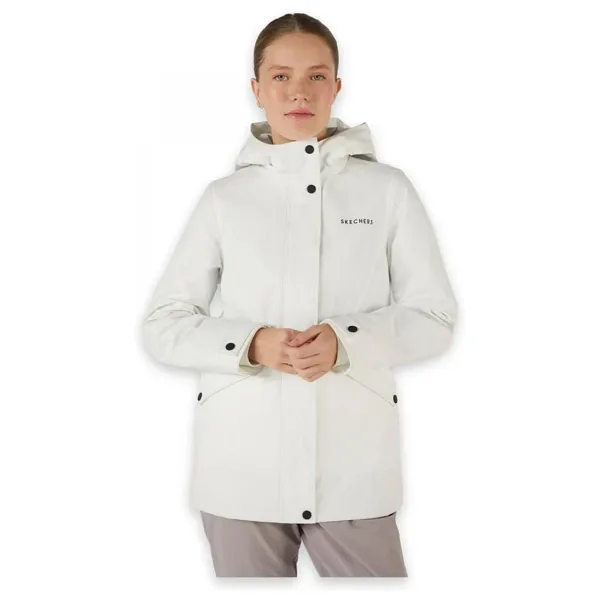 Skechers S242041 W Outerwear Padded Jacket Beyaz Kadın Mont