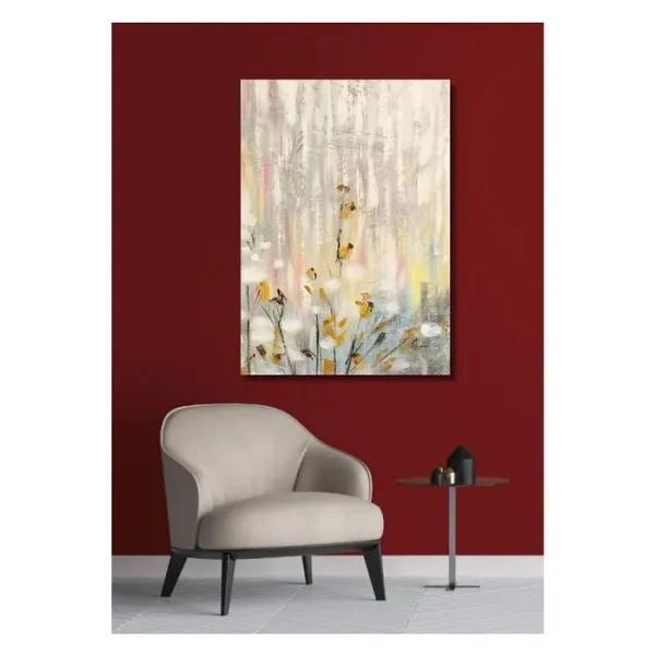 Soyut Çiçek El Yapımı Yağlı Boya Tablo 65x85cm