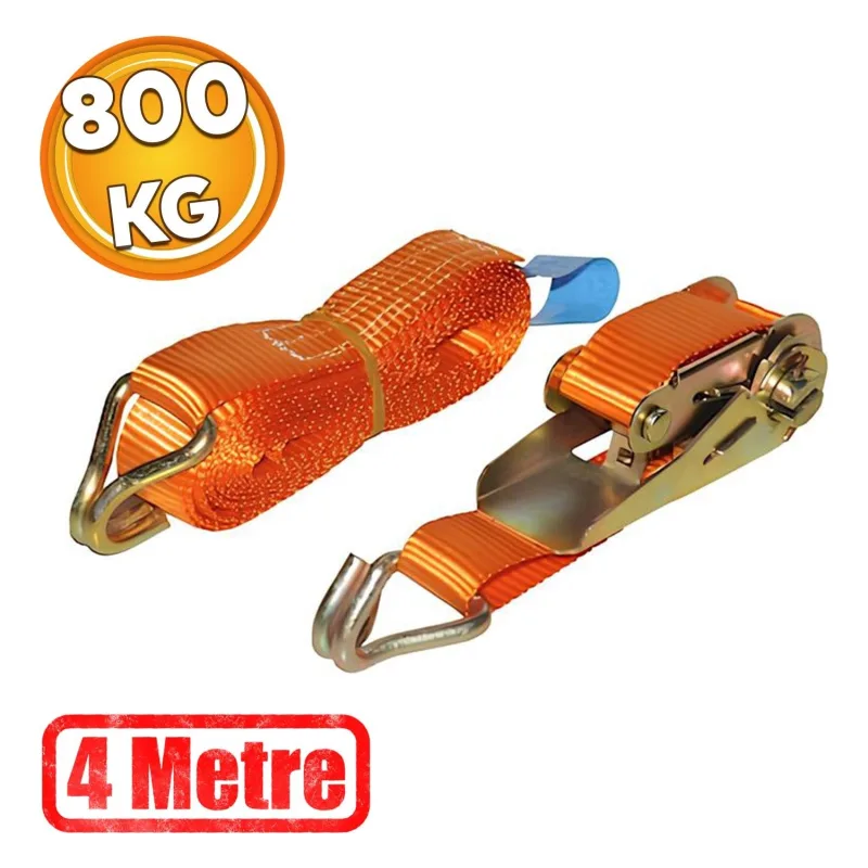 Spanzet Yük Gerdirme Eşya Sabitleme Halatı Cırcırlı Gırgır 800 Kg 4 Metre Sg27-4 Ratchet Strap