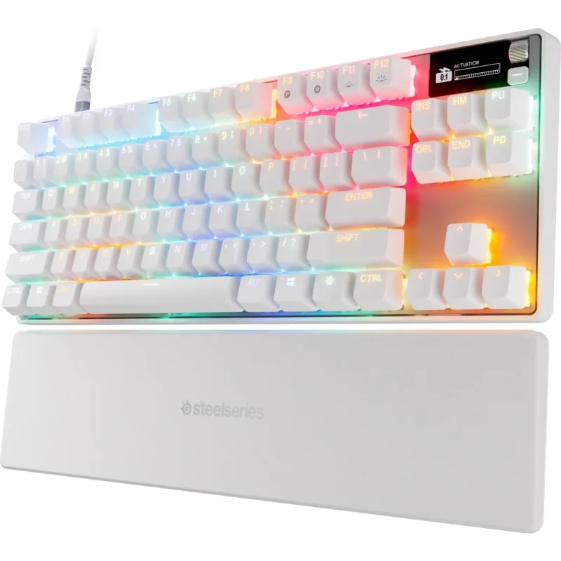 SteelSeries Apex Pro TKL Gen 3 Beyaz RGB OmniPoint Switch Kablolu Mekanik Oyuncu Klavyesi