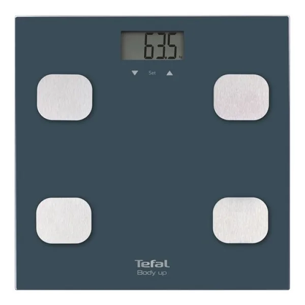 Tefal Akıllı Banyo Tartısı Yağ ve Vücut Kitle Ölçer Paslanmaz Çelik Gövde LCD Ekran Hassas Ölçüm
