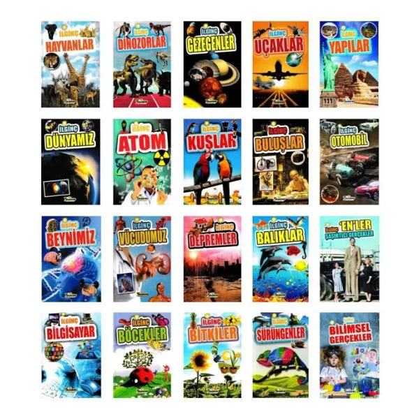 Teleskop Popüler Bilim Ilginç Bilgiler Serisi 20 Kitap