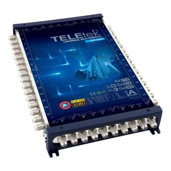 Teletek MV-1032 32 Çıkışlı Merkezi Sistem Santrali