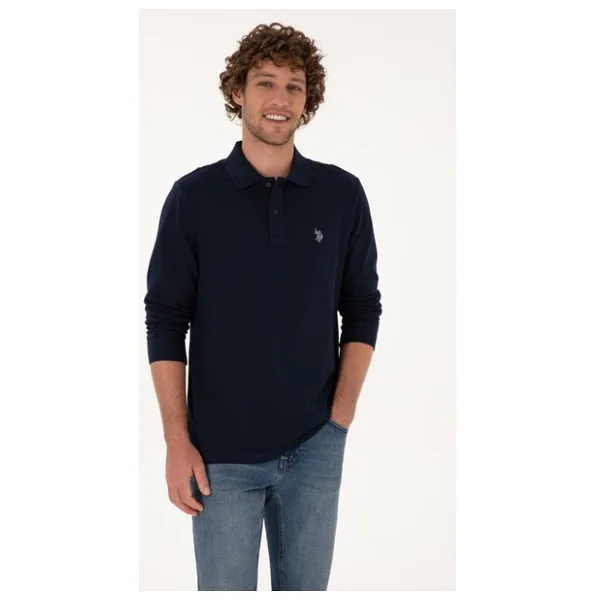 U.S. Polo Assn 50307688 Uzun Kollu Polo Yaka Erkek Tişört