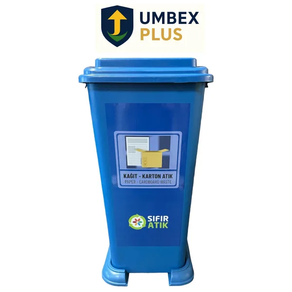 Umbex plus 70 Litre Plastik Lüx Geri Dönüşüm Kutusu Geri Dönüşüm Kovası / Sıfır Atık Kutusu A Kalite