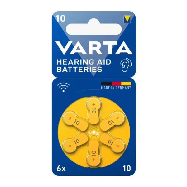 Varta 10 Numara 6'lı 10 Paket İşitme Cihazı Pili