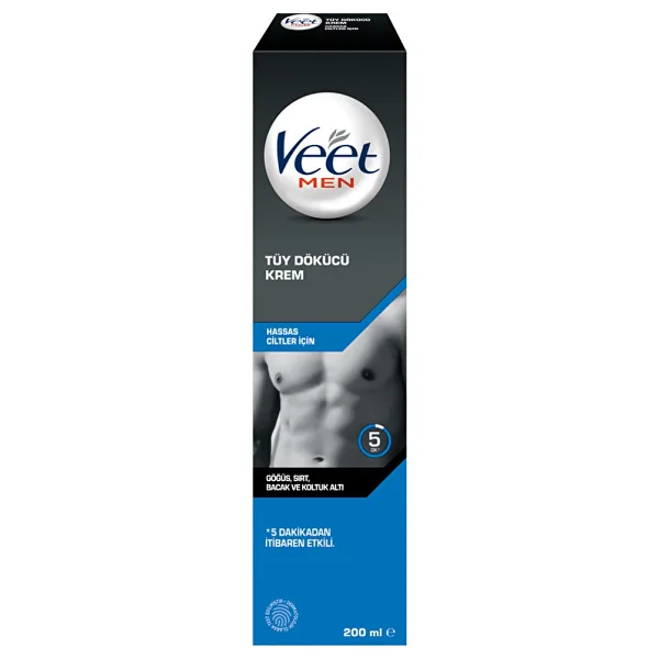 Veet Men Tüy Dökücü Krem Hassas Ciltler 200 ml