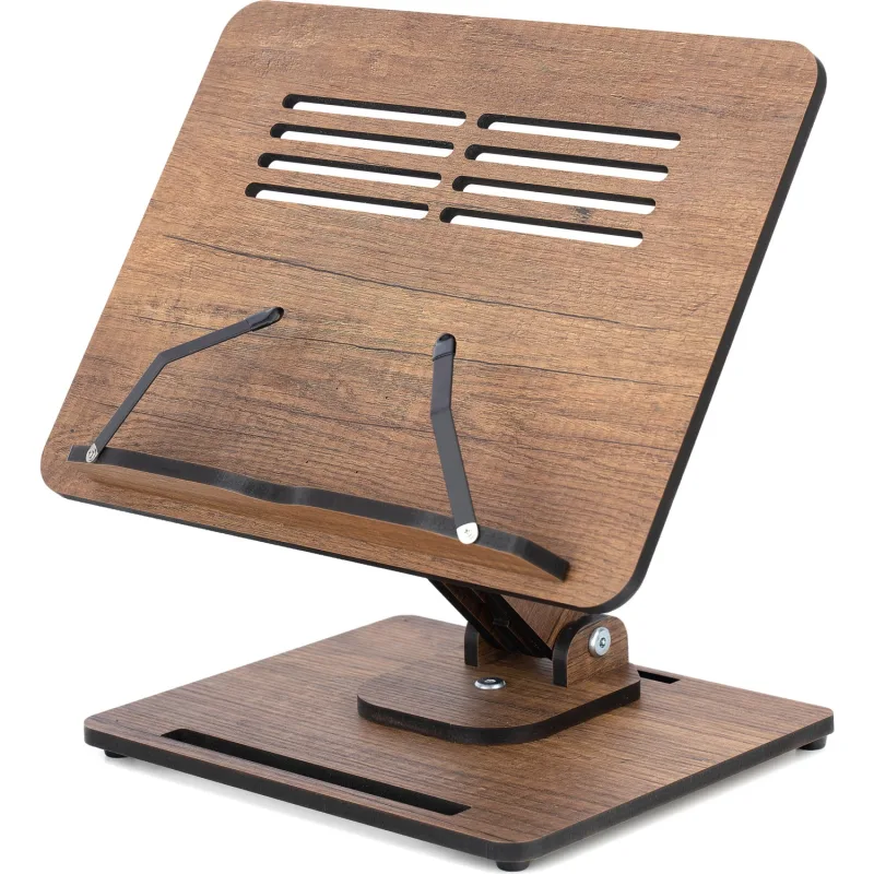 Vigo Wood Kitap Okuma Standı Yükseklik Ayarlanabilir Katlanabilir 360o Dönebilen Laptop Standı