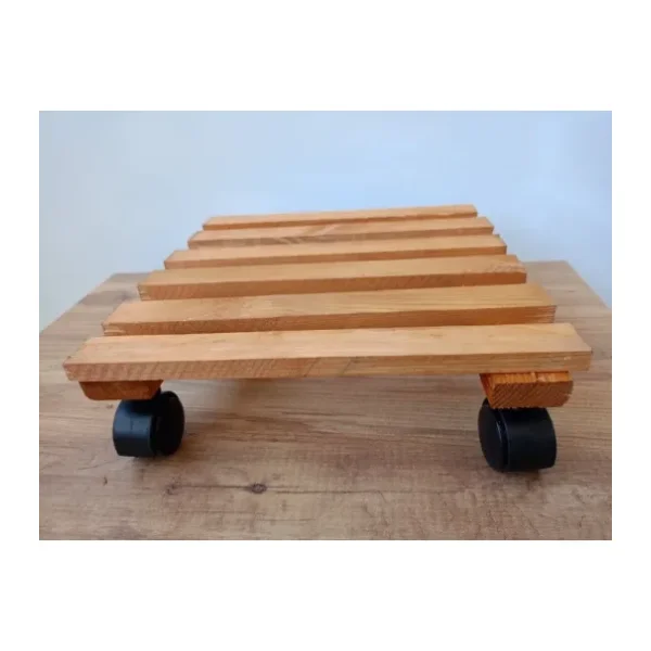 Wooden Factory Tekerlekli Damacana Altlığı Bitki Taşıma Tüp Standı - Dayanıklı ve Hareketli Platform