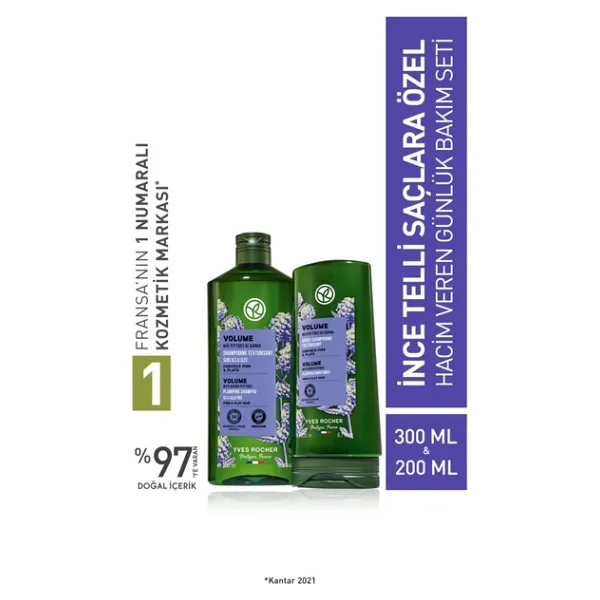 Yves Rocher Ince Telli Saçlar Için Orjinal Boy Şampuan, Saç Kremi Seti-9916603