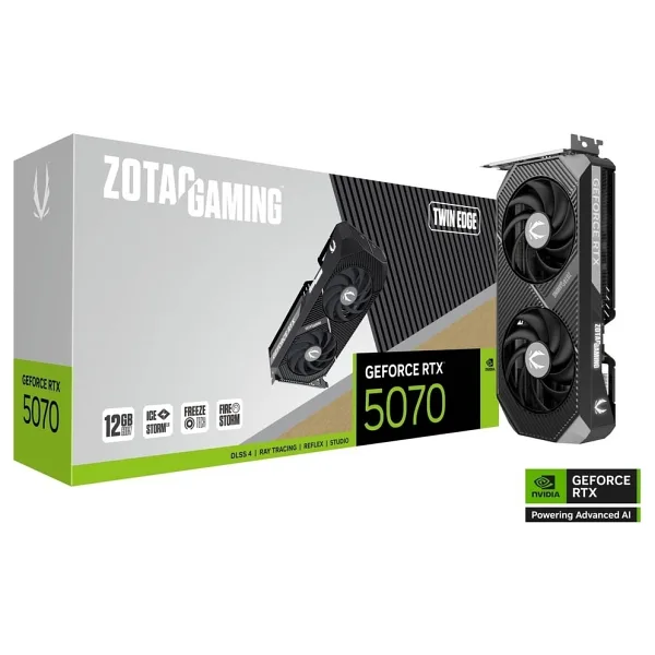 Zotac RTX 5070 Gaming Twin Edge ZT-B50700E-10P 192 Bit GDDR7 12 GB Ekran Kartı