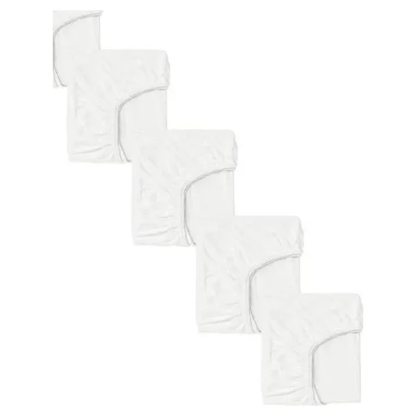 5 Adet 40 x 80 + 10 cm Anne Yanı Lastikli Penye Kumaş Bebek Çarşafı