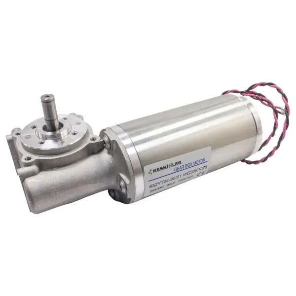 63ZYT24-95/31 24V 95W 100RPM Enkodersiz Otomatik Kapı Motoru