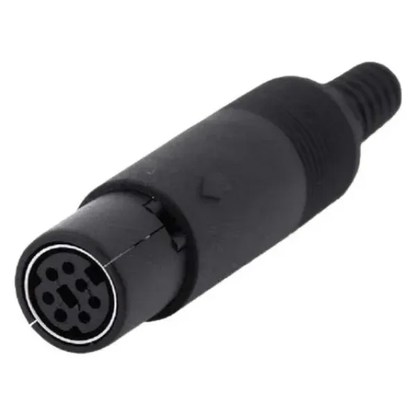 7 Pin Dişi Mini DIN Konnektör