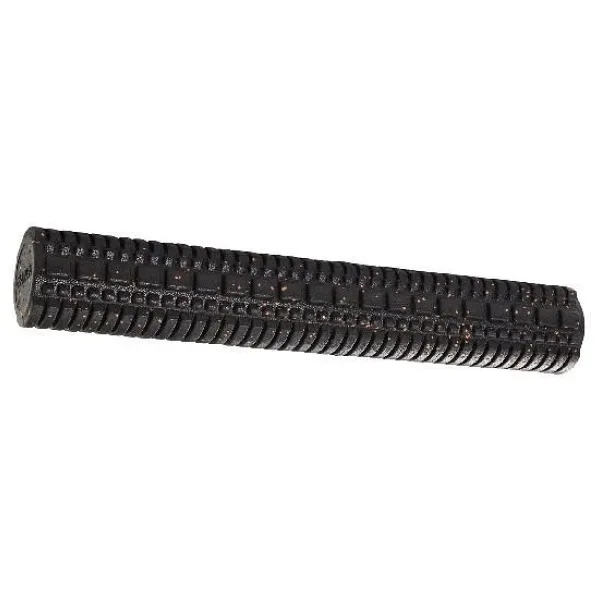 Actifoam Trigger Point Foam Roller Tırtıklı Siyah+Sarı Sert 90 cm Masaj Köpüğü