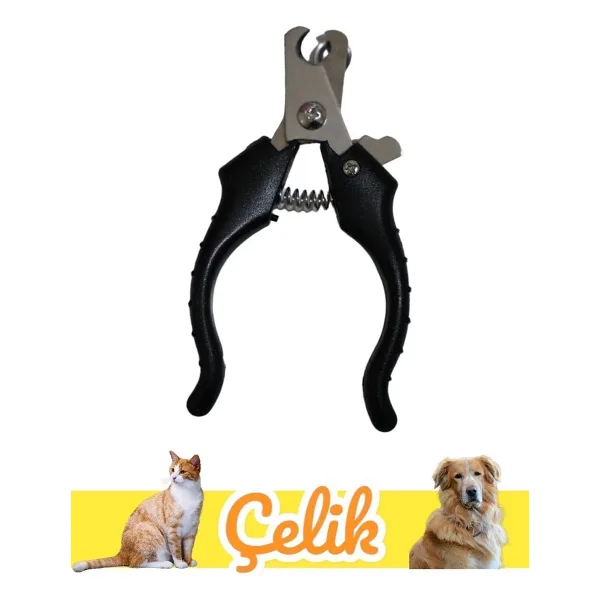 ALÇİN Çelik Kedi Köpek Tırnak Makası 12 Cm SİYAH