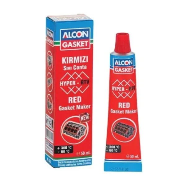 Alcon M-3302 50 ml Hyper-RTV Kırmızı Nötr Sıvı Conta