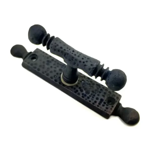Antika Tarz Dekoratif Pirinç Misket Pencere Kolu - 165X32 Mm, Oksit