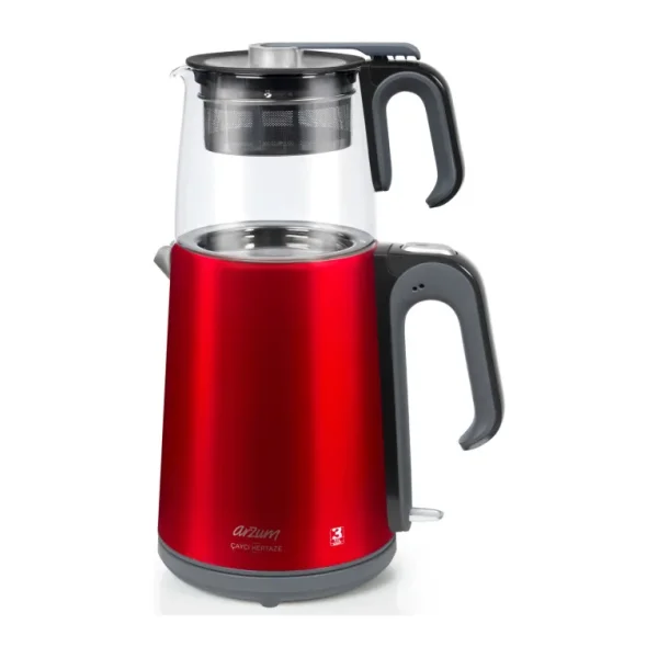 Arzum AR3044 Heptaze Nar 1650 W Cam Demlikli Çay Makinesi