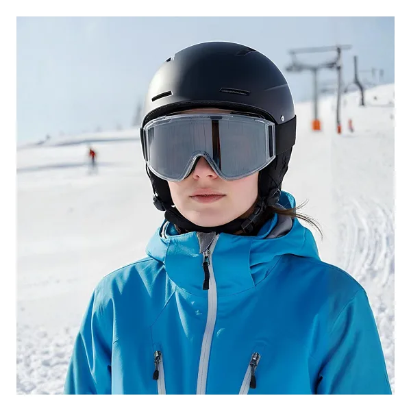 Badem10 Kayak Gözlüğü Güneş Kar Gözlük Füme Snowboard Glasses Ekonomik Seri Gözlük