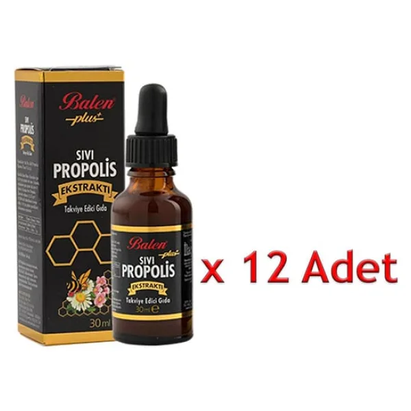 Balen Sıvı Propolis Ekstraktı 30 ml 12'li