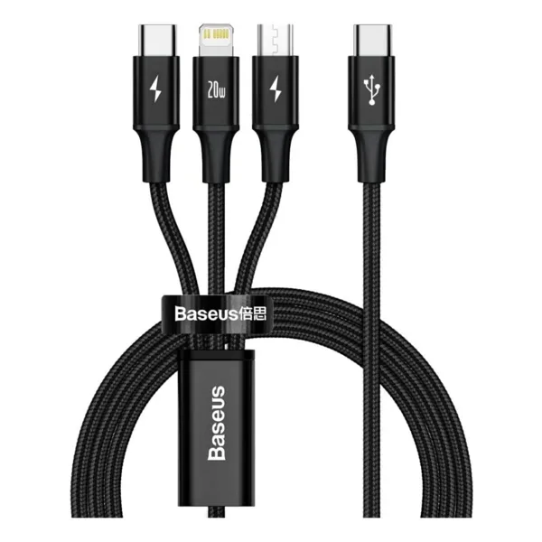 Baseus Rapid 1.5 M 3in1 Hızlı Şarj Kablosu