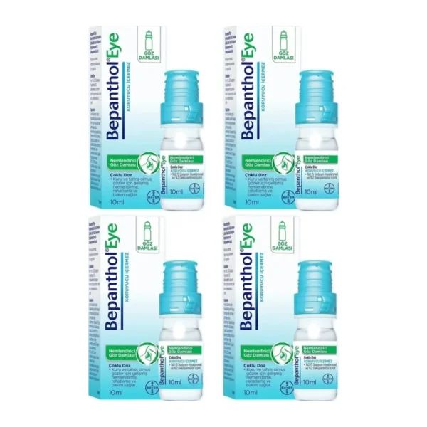 Bepanthol Eye Nemlendirici Göz Damlası 10 ml 4 Adet
