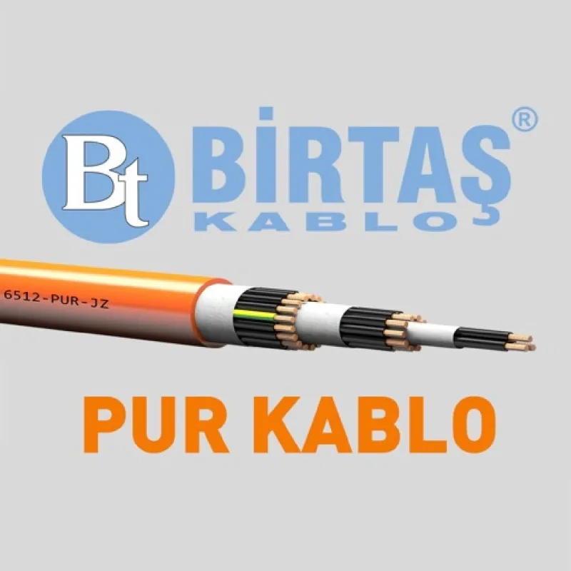 Birtaş Ef6512-pur-4x2.5 ,kesit 2.5mm 4-damar/çok Telli Ağırşart Hareketli Pur Kablo