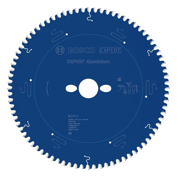 Bosch Alüminyum Daire Testeresi 250x30 Mm 80 Diş Expert 2608644111