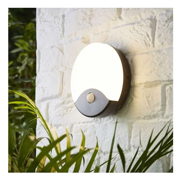 Cata 20 W Sensörlü Palermo Led Duvar Armatürü - Sarı Işık (4000K) -Gri Kasa - Ct-7092