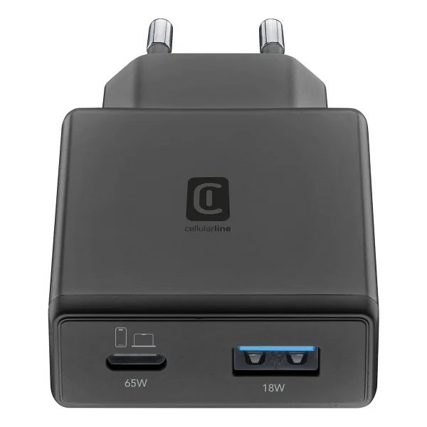 Cellularline Power Lite Slim 65 W Hızlı Şarj Adaptörü
