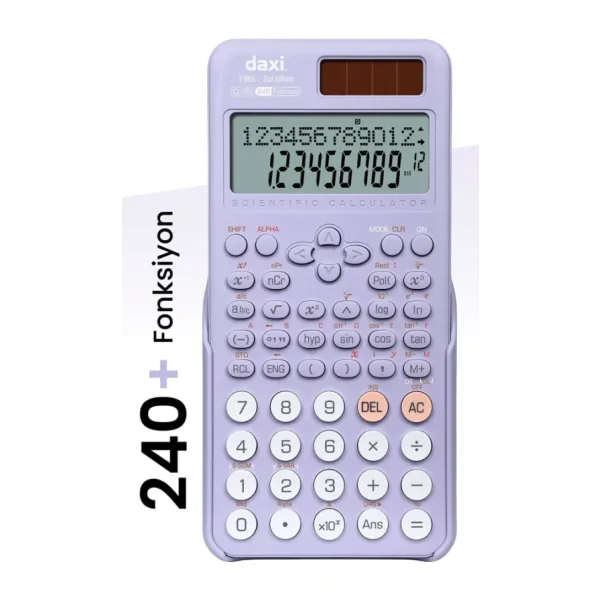 Daxi X-800 Lila 240 Fonksiyonlu Bilimsel Hesap Makinesi