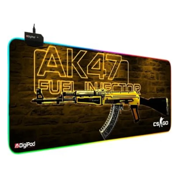 Digipod RGB Gaming Oyuncu Mousepad RGB AK47 70 X 30 Kaymaz Taban Mouse pad 4mm Kalınlık