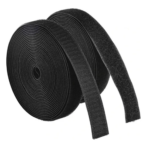 Dünya Magnet 5 Metre - Şerit Cırt Bant, En: 2 Cm, Siyah, Natural, Dişi-Erkek Takım, Cırt Cırtlı Bant