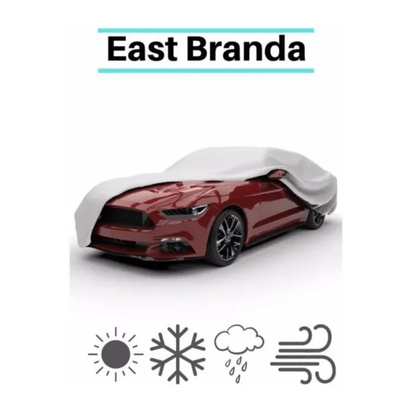 EastBranda Premium Lüks Kalite Fiat Egea Sedan Miflonlu Oto Brandası,araba Örtüsü