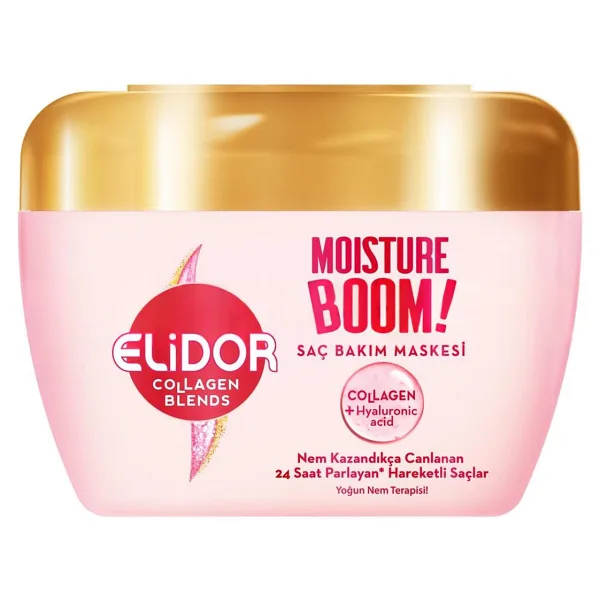 Elidor Collagen Blends Moisture Boom Yoğun Nem Terapisi 160 ml Saç Maskesi