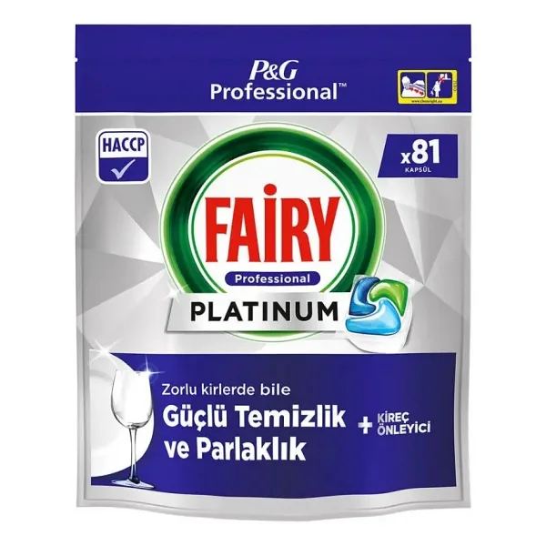 Fairy Platinum Professional Bulaşık Makinesi Tableti 81'li