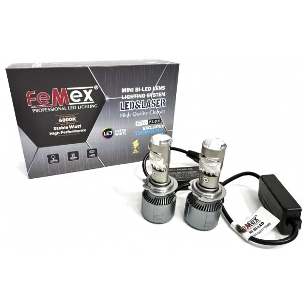 Femex Pro Plus H7 Mercekli Mini Bi-Led 110W 25000 Lumen