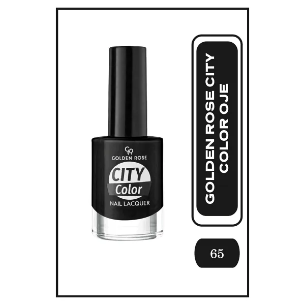 Golden Rose City Color Nail Lacquer No: 65 - Parlak ve Uzun Süre Kalıcı Oje 10.2 ml
