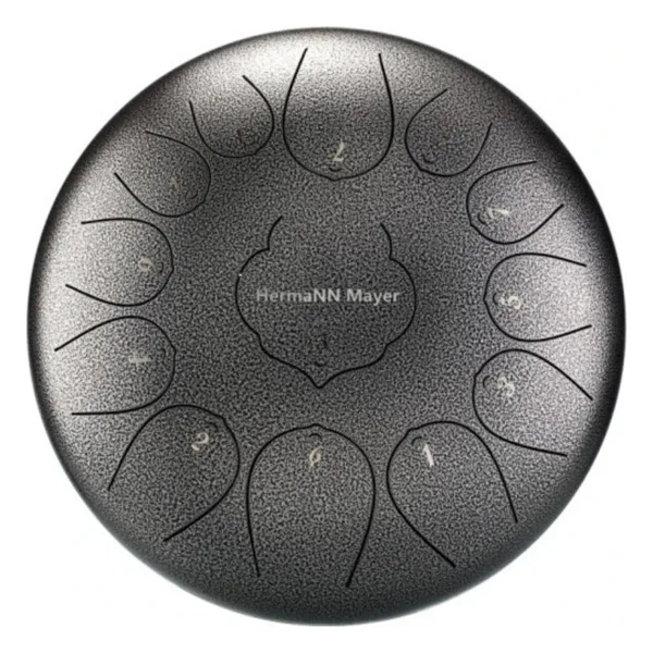 HermaNN Mayer 12 Inç 13 Ses Tongue Drum - Gri