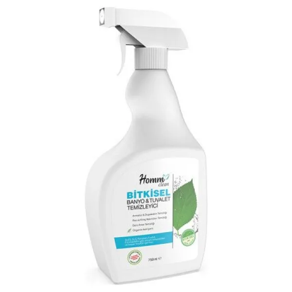 Homm Bitkisel Banyo ve Tuvalet Temizleyicisi 750 ml Doğal İçeriklerle Kireç Temizleme Gücü