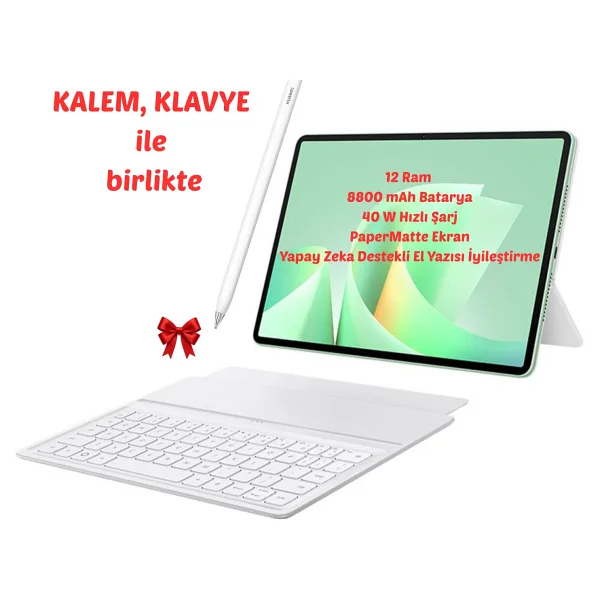 Huawei MatePad 11.5"S 2026 Papermatte Edition 256 GB Klavye + Kalemli Yeşil Tablet