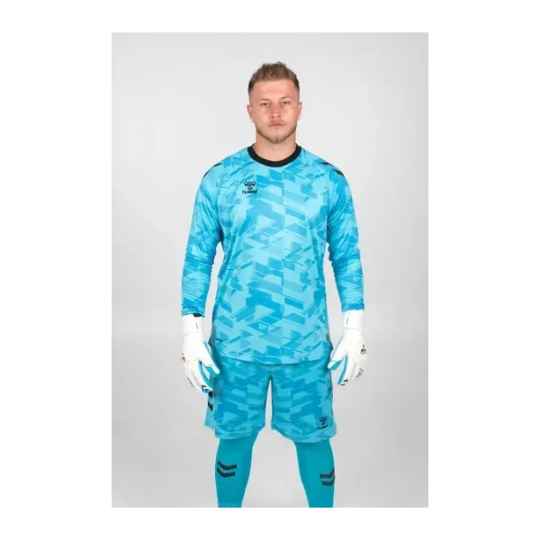 Hummel Line Kaleci Tek Üst Forma Turkuaz