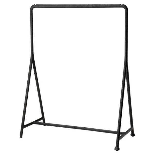 IKEA Ayaklı Askılık, TURBO Siyah Renk MeridyenDukkan 117x148 cm Açık Gardrop İç-Dış Mekan