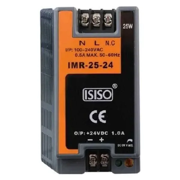 IMR-25-24 - 24W 24VDC 1A Ray Montajlı Kapalı Tip Mini Güç Kaynağı