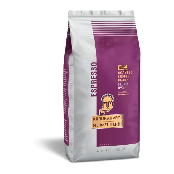 Kurukahveci Mehmet Efendi Espresso No.3 Çekirdek Kahve 1 kg