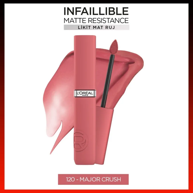 L'Oreal Paris Infaillible Matte Resistance 120 Major Crush Likit Ruj